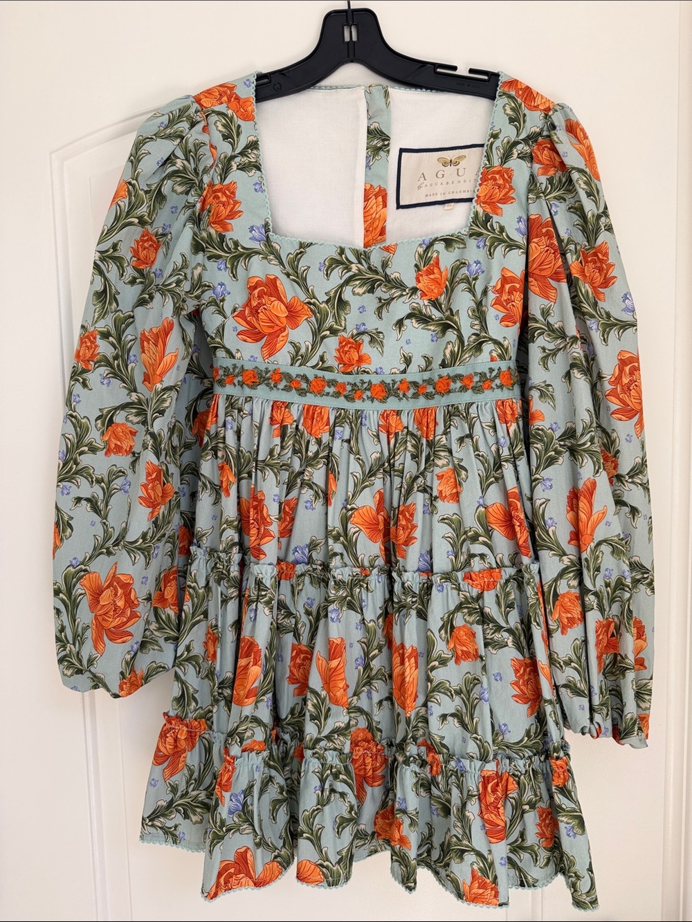 Agua by Agua Bendita Avena Floral Square-Neck Mini Dress - Picture 3 of 3
